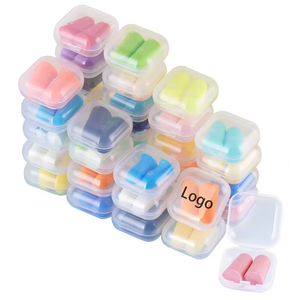 سدادات أذن من الفوم 38dB, سدادات أذن ملفوفة بشكل فردي ، سدادات أذن بطيئة الارتداد للنوم - Product Image 1