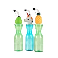 Gobelet de fête en plastique PE en forme d'ananas avec couvercle, réutilisable, imprimé sur mesure, logo personnalisé, vente en gros