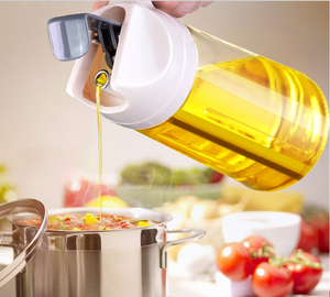 Pot à <span class=keywords><strong>huile</strong></span> de cuisson en verre, pot en acier inoxydable 304 avec couvercle et poignée - Product Image 5