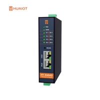 Convertisseur Ethernet 4 ports RS485 HUAIOT E604, Serveur de périphériques série, Passerelle Modbus, Montage sur rail DIN/mural, MQTT, Large plage de tension