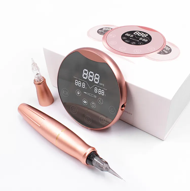 Biomaser Rose Gold P90 kỹ thuật số dermografo Tattoo Máy Bán Maquillage trang điểm vĩnh viễn máy