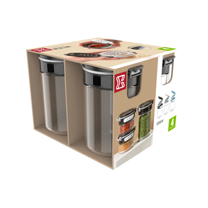 Hiển Thị Gia Vị Giá Cho Cửa Hàng Gia Vị Đứng 6 Oz Thủy Tinh Gia Vị Lọ Container Hiển Thị Thiết Lập Cho Một Siêu Thị - Product Image 1