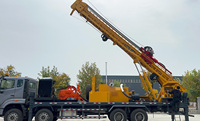 Foreuse de puits d'eau montée sur camion, portée 1000m, avec pompe à boue et équipement de forage hydraulique