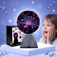 Anpassbare Plasma-Lampe mit Berührungsempfindlichkeit, Kugelförmige Plasmakugel als Geschenk für Feiertage und Tischdekoration