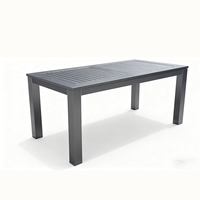 Mobilier d'extérieur de luxe Table de jardin en aluminium Table de salle à manger Ensemble de chaises Table à rallonge avec siège pour 12 personnes