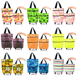 Chariot de courses portable en gros, grand espace de rangement, roues flexibles, pliable, robuste pour les jeunes et les activités extérieures - Product Image 3