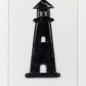 Cadre moderne en céramique noire phare Art mural <span class=keywords><strong>aquarelle</strong></span> paysage à l'huile socle en bois pour la décoration intérieure pour le salon - Product Image 4