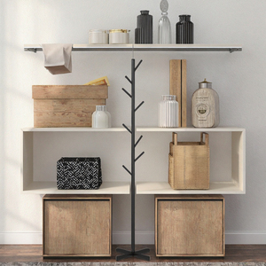<span class=keywords><strong>Porte</strong></span>-<span class=keywords><strong>manteau</strong></span> moderne en métal, étagère à vêtements en fer avec rangement pour chaussures et cintres, pour l'ameublement <span class=keywords><strong>de</strong></span> la maison, <span class=keywords><strong>couloir</strong></span> et salon - Product Image 6