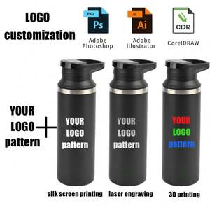 Botella de Agua Aislada de Acero Inoxidable de 500 ml con Logotipo Personalizado, Termo Deportivo de Viaje de 17 oz con Tapa Hermética - Product Image 5