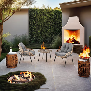 Ensemble <span class=keywords><strong>de</strong></span> chaises <span class=keywords><strong>de</strong></span> salle <span class=keywords><strong>à</strong></span> manger d'extérieur en rotin moderne, <span class=keywords><strong>prix</strong></span> d'usine, pour <span class=keywords><strong>jardin</strong></span>, hôtel, cour - Product Image 1