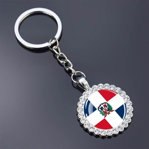 Nuevo Llavero con Bandera de Barbados, Adorno de Cristal con Pedrería, Colgante para Llaves, Personalizado con Todas las Banderas Nacionales, Venta al Por Mayor - Product Image 4