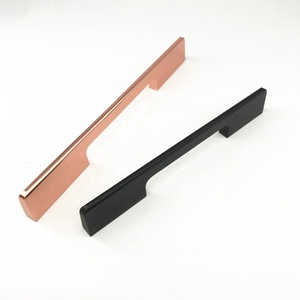 Foshan Kosin MLP11 Home Furniture Kitchen Interior <strong>Door</strong> Handle Brush Black Handle - Product Image 4