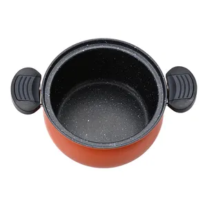 蓋付きキッチンカスタムロゴ焦げ付き防止鍋炭素鋼調理鍋
