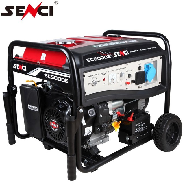Senci Open Frame Generators 4kw 5.5kw Portable Type Single Phase 220v 380v Electric Gasoline Generator