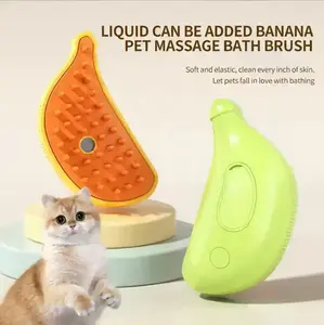 Bonne qualité, parfait pour les animaux de compagnie à poil court, sans électricité statique, shampooing de massage, brosse de soin