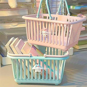 ตะกร้าปิคนิคขนาดเล็กสำหรับเด็กตะกร้าพลาสติกใส่ของพร้อมหูหิ้วสำหรับใส่ขนมอีสเตอร์ - Product Image 4