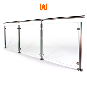 <span class=keywords><strong>Garde</strong></span>-<span class=keywords><strong>corps</strong></span> en verre trempé extérieur de villa <span class=keywords><strong>moderne</strong></span> personnalisé avec cadre en acier inoxydable aluminium sans cadre, clôture de sécurité durable - Product Image 1