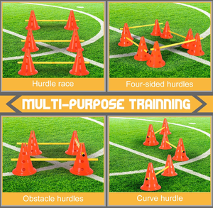 Jeu de cônes d'agilité <span class=keywords><strong>pour</strong></span> <span class=keywords><strong>chien</strong></span>, équipement d'entraînement d'agilité <span class=keywords><strong>pour</strong></span> <span class=keywords><strong>chien</strong></span>, entraînement d'obstacles réglable, <span class=keywords><strong>jeux</strong></span> d'extérieur <span class=keywords><strong>pour</strong></span> animaux de compagnie - Product Image 4