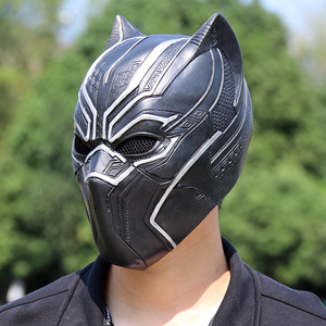Máscara de Cosplay de Pantera Negra, Realista, de Látex, Cubrecabeza Completo, para Cosplay de Superhéroe, Rol de Película, Carnaval, Mascarada, Halloween - Product Image 4
