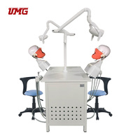 Sistema de Simulación de Entrenamiento Clínico Dental para 2 Estudiantes, Material Metálico, Modelo de Enseñanza para Escuelas de Medicina