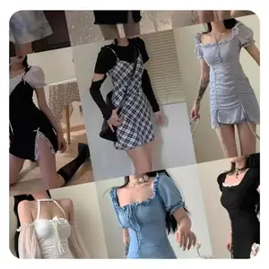 2023 giải phóng mặt bằng của phụ nữ quần áo bán buôn giản dị Dresses T-Shirts hỗn hợp bao bì giao hàng ngẫu nhiên cổ quần áo