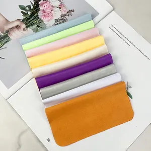 15*15CM Purple Microfibre Suede Glass Cloth Sunglasses Lens Glasses Screen Watch Colored Microfiber Glasses Cleaning Cloth