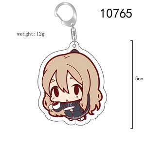 Kawaii K-ON! Figurines d'anime Porte-clés en acrylique Hirasawa Yui Mio Tainaka Ritsu Kotobuki Tsumugi Nakano Azusa Porte-clés Sac Pendentif de voiture - Product Image 5