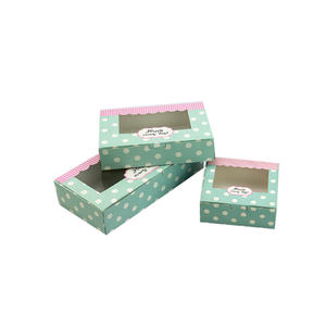 Yilucai rose Sakura estampage boîte-cadeau 20 pcs/<span class=keywords><strong>Lot</strong></span> pour la cuisson des aliments papier à biscuits emballage de gâteau au chocolat stratification mate pour Sushi - Product Image 2