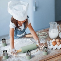 Cadeau idéal pour les tout-petits, outils de cuisine sûrs et réalistes, ustensiles pour enfants, ensemble de cuisine et de pâtisserie en bois
