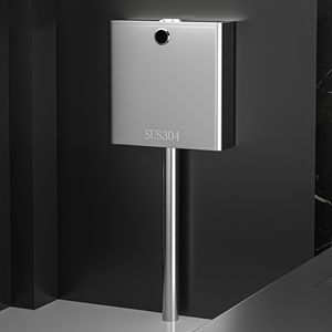 HONGDEC <span class=keywords><strong>Réservoir</strong></span> de toilettes mural <span class=keywords><strong>universel</strong></span> en acier inoxydable 304, modèle carré à détection manuelle, pour toilettes à la turque, usage domestique - Product Image 1
