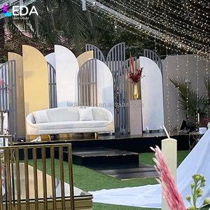 LEDA Modern Custom Wedding Backdrop Acrylic Arch Event Stage Decorations Large Backdrop for Party Decoration - Product Image 3