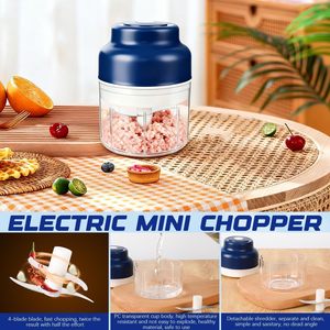 Customization Multifunctional Garlic Grinding Plastic or Glass Hand-press Down Food <b>Cutter</b> & <b>Vegetable</b> Manual Push Chopper - Product Image 3