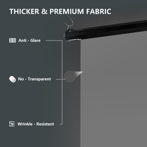 RAUBAY Motorized Pull Down Gray Screen Backdrop-78.7" x 86.6" Collapsible Wall-Mount Background Professional Content Production - Product Image 4