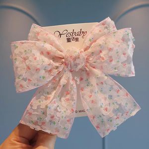 Mignon Enfants Filles Maille Bowknot Épingles À <span class=keywords><strong>Cheveux</strong></span> <span class=keywords><strong>Cheveux</strong></span> Cravates Ruban Barrettes Arcs Printemps Clips Princesse <span class=keywords><strong>Cheveux</strong></span> Accessoires - Product Image 4