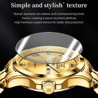 OLEVS 6702 nouveau Couple montres pour hommes femmes en acier inoxydable calendrier affaires luxe classiques amoureux automatique homme femme montre