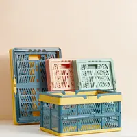 Aufbewahrung skorb Zusammen klappbar Große Kapazität Kunststoff Faltbare Heim kiste Box Aufbewahrung sbox Wäsche körbe Spielzeug Kleinigkeiten Organizer
