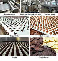 Nouvelle machine de dépose rotative de chocolat en acier inoxydable 304 à haute productivité pour la production de pépites de chocolat