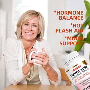 Cápsula Herbal para la <span class=keywords><strong>menopausia</strong></span> para mujeres, cápsula de buena calidad con etiqueta privada Oem para el equilibrio de las hormonas con trébol rojo Cohosh negro - Product Image 4