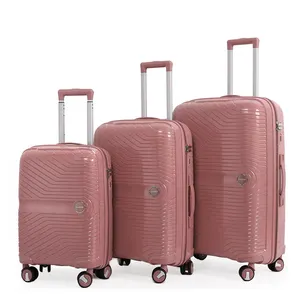 Malas de Viagem PP Trolley bagaglio valigia set di 3 pezzi 20 24 28 pollici carrello infrangibile bagagli borse da viaggio con ruota