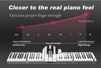 HXS 88 Key Weighted Digital Piano Roland Keyboard Piano Electric Piano Accordion Musical Instruments & Accessories