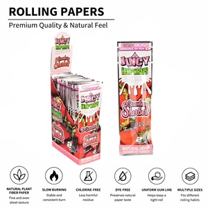 Juicy Jays Terp-Infused <b>Paper</b> Cone <b>Wraps</b> 2-Pack-Classic Style 25pc Display | Assorted Flavors - Product Image 1