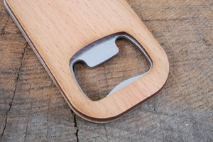 USA Free Shipping DIY Laser Engraving Blank Wooden Keychain Bottle Opener for <b>Wedding</b> Birthday Party - Product Image 2