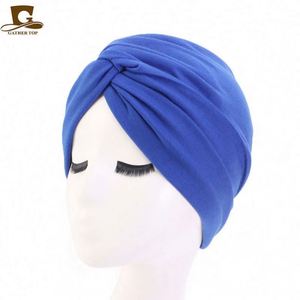 Turban unisexe chaud et doux en tissu uni avec nœud croisé pour le cyclisme et les déplacements quotidiens - Product Image 5