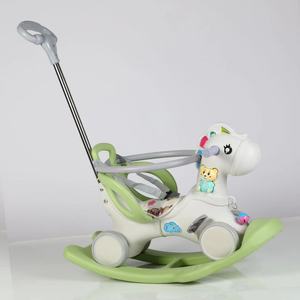 Caballito Mecedor Multifuncional para Interiores, Juguete Musical para Bebés, Caballito de Juguete de Plástico Resistente - Product Image 4
