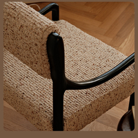 Fauteuil de dossier moderne en tissu de luxe rétro nordique Chaises de restaurant d'hôtels modernes