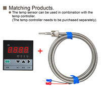 WRNT-03-1 K/J Type Bayonet Thermocouple SS Hose Probe Injection Molding Mold Temperature Control Sensor