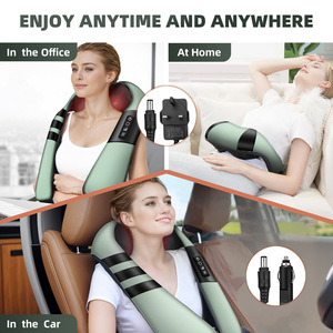 Neck And Shoulder Massager Electric <b>Heating</b> Massage Shawl With Heat For Neck And Trapezius Muscle Relief <b>USB</b> Rechargeable - Product Image 2