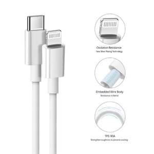 Câble de charge de données rapide PD 20W certifié MFI d'origine Type c <span class=keywords><strong>USBC</strong></span> to light ning adapté à l'<span class=keywords><strong>iphone</strong></span> 11 12 13 14 - Product Image 3