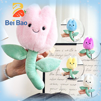 Jouets en peluche en forme de tulipe réalistes et adorables, faible MOQ, animaux en peluche de haute qualité pour cadeaux de fêtes