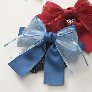 Diadema de Seda con Lazo Simple <span class=keywords><strong>para</strong></span> Mujer, <span class=keywords><strong>para</strong></span> Azafatas, Enfermeras, Asistentes de Vuelo, Uso en Hoteles y Bancos - Product Image 3